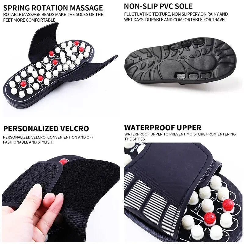 RelaxFlow Rotating Massage Slippers